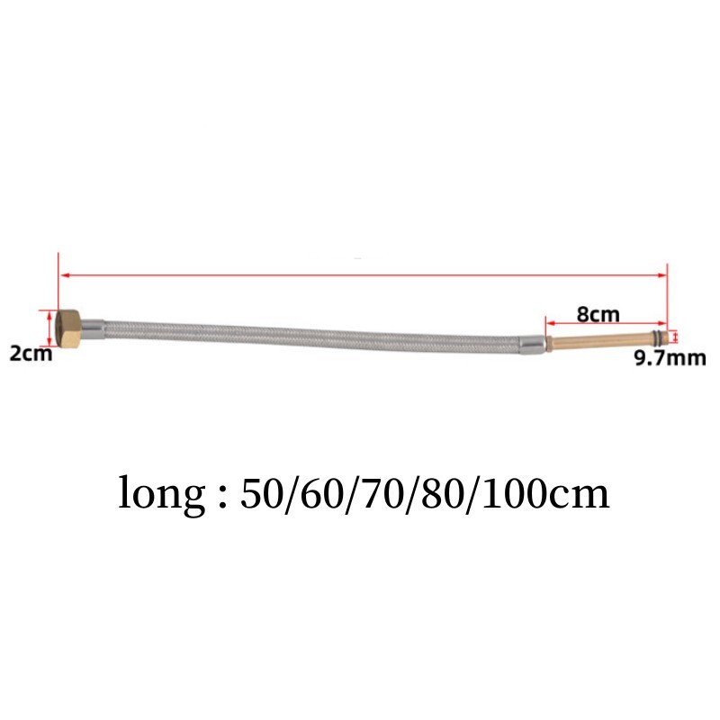 Najlonska pletena cijev od nehrđajućeg čelika Crijevo Silikonska vodovodna slavina Umivaonik Slavina umivaonik Kuhinja Kupaonica G1/2