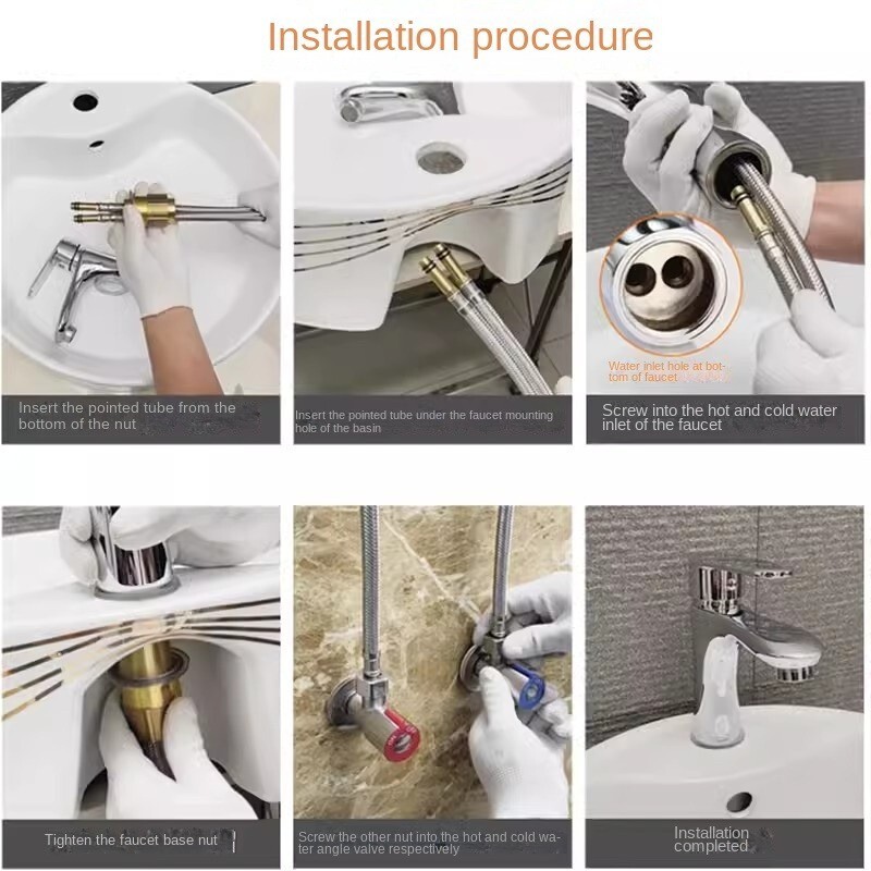 Najlonska pletena cijev od nehrđajućeg čelika Crijevo Silikonska vodovodna slavina Umivaonik Slavina umivaonik Kuhinja Kupaonica G1/2