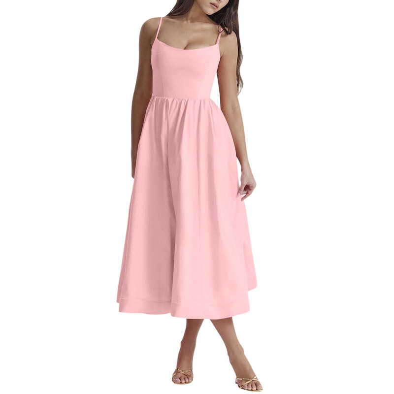 Naiste Camisole kleit Seksikas mähisega rusuv lõhikuga kokteilikleidid naistele õhtuseks peoks Elegantne rihmaga kleit ilma taskuta