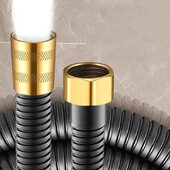 Novo 1,5/2/3M SUS304 savitljivo crijevo za tuš Dugo crno Produžetak vode za tuš Vodovodna cijev Cijev za povlačenje Kupaonski pribor