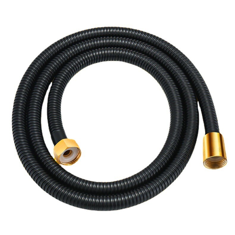 Novo 1,5/2/3M SUS304 savitljivo crijevo za tuš Dugo crno Produžetak vode za tuš Vodovodna cijev Cijev za povlačenje Kupaonski pribor