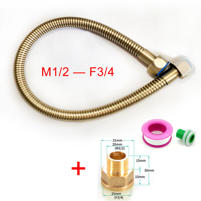 crijeva za tuširanje crijeva od nehrđajućeg čelika brušeno zlatno (mat) crijevo za vodoinstalaterske cijevi crijevo za vodovodne instalacije od nehrđajućeg čelika za 30cm/50cm