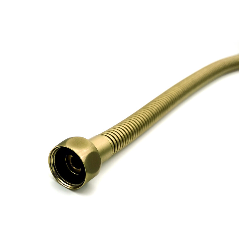 crijeva za tuširanje crijeva od nehrđajućeg čelika brušeno zlatno (mat) crijevo za vodoinstalaterske cijevi crijevo za vodovodne instalacije od nehrđajućeg čelika za 30cm/50cm