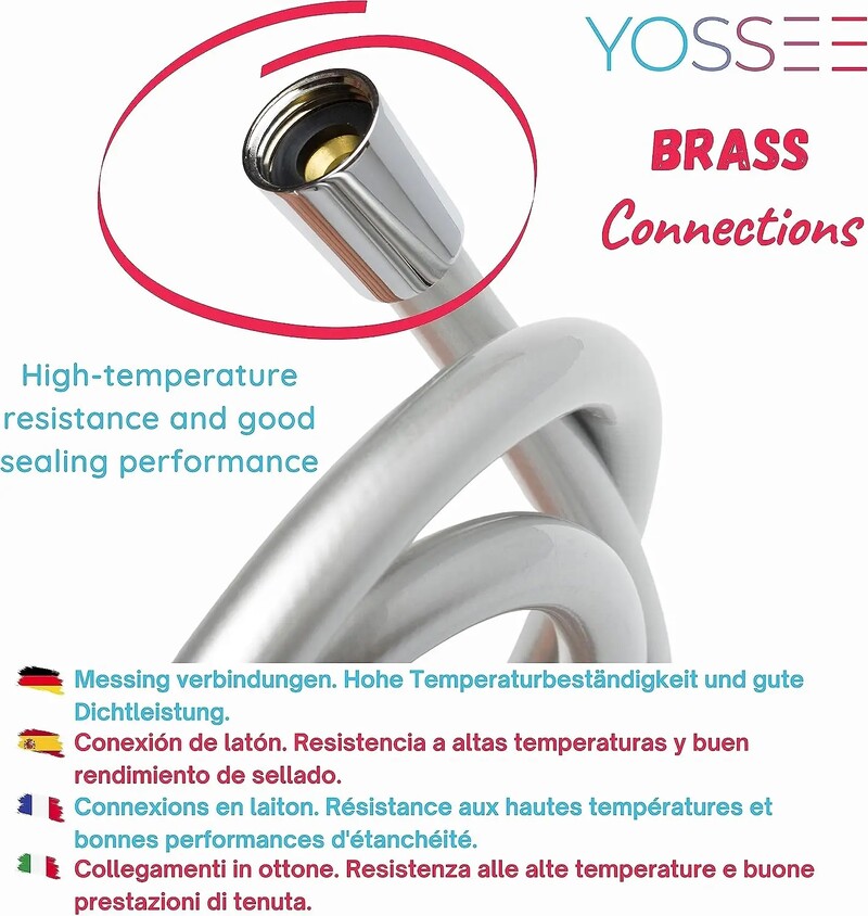 Novo 1.5/2/3M crno PVC fleksibilno crijevo za tuš Dugo kupaonski tuš Produžetak crijeva za vodu Vodovodna cijev Cijev za povlačenje Pribor za kupanje