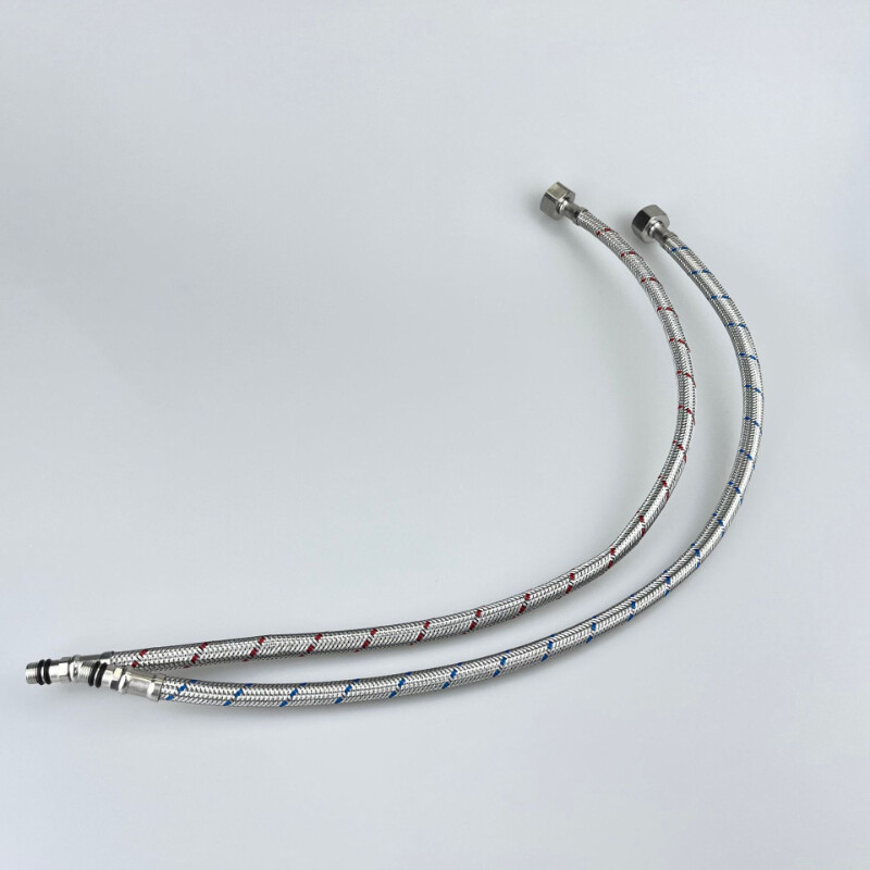 1/2,3/8,9/16 304 tkani nehrđajući čelik Jednoglavna dovodna cijev za hladnu i toplu vodu Kuhinjska slavina za umivaonik Vodovodna crijeva