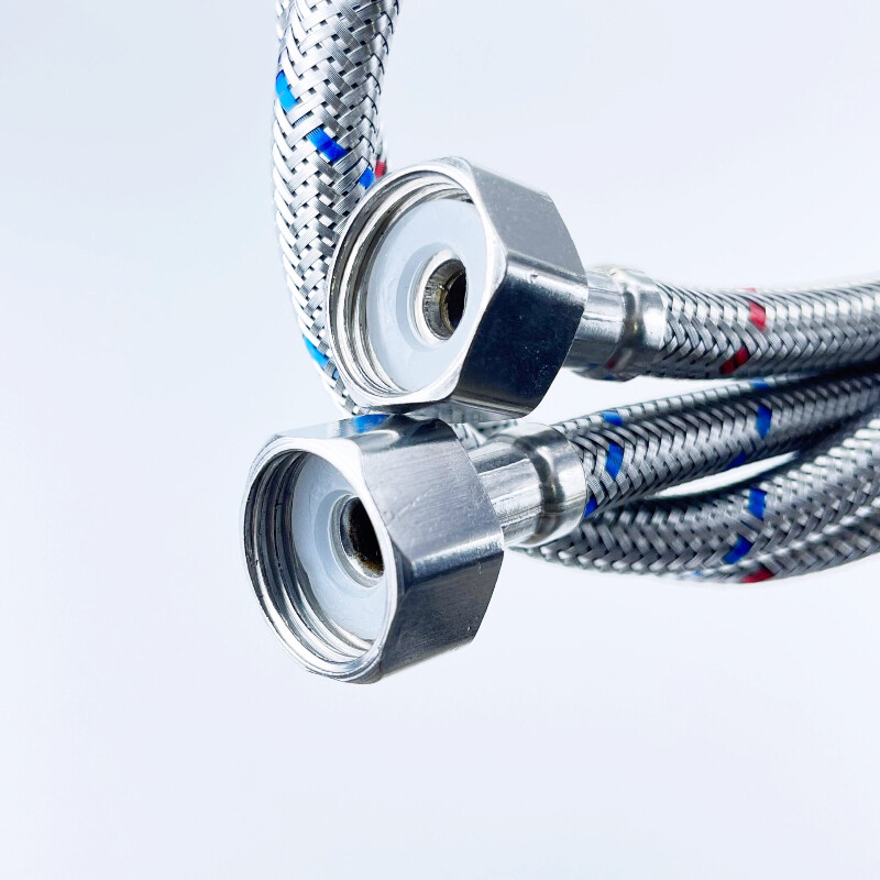 1/2,3/8,9/16 304 tkani nehrđajući čelik Jednoglavna dovodna cijev za hladnu i toplu vodu Kuhinjska slavina za umivaonik Vodovodna crijeva