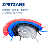 3/6/9/12/15 metara PU cijev crijeva kompresora zraka Spiralna cijev pneumatska poliuretana 6*4 mm 8*5 10*6.5 12*8 mm Teleskopski opružni alat