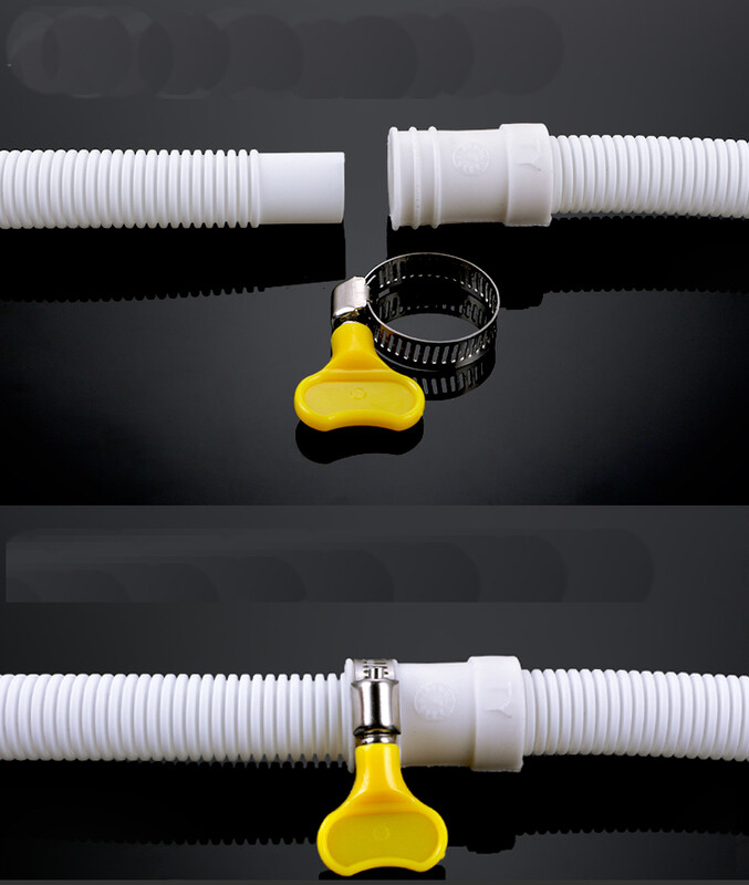 1M-5M 15 mm x 16 mm bijela odvodna cijev za crijeva za klima uređaj ili pranje rublja, dovodna cijev, crijeva