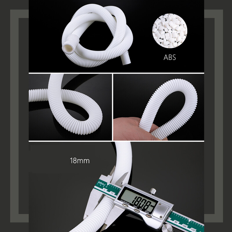 1M-5M 15 mm x 16 mm bijela odvodna cijev za crijeva za klima uređaj ili pranje rublja, dovodna cijev, crijeva