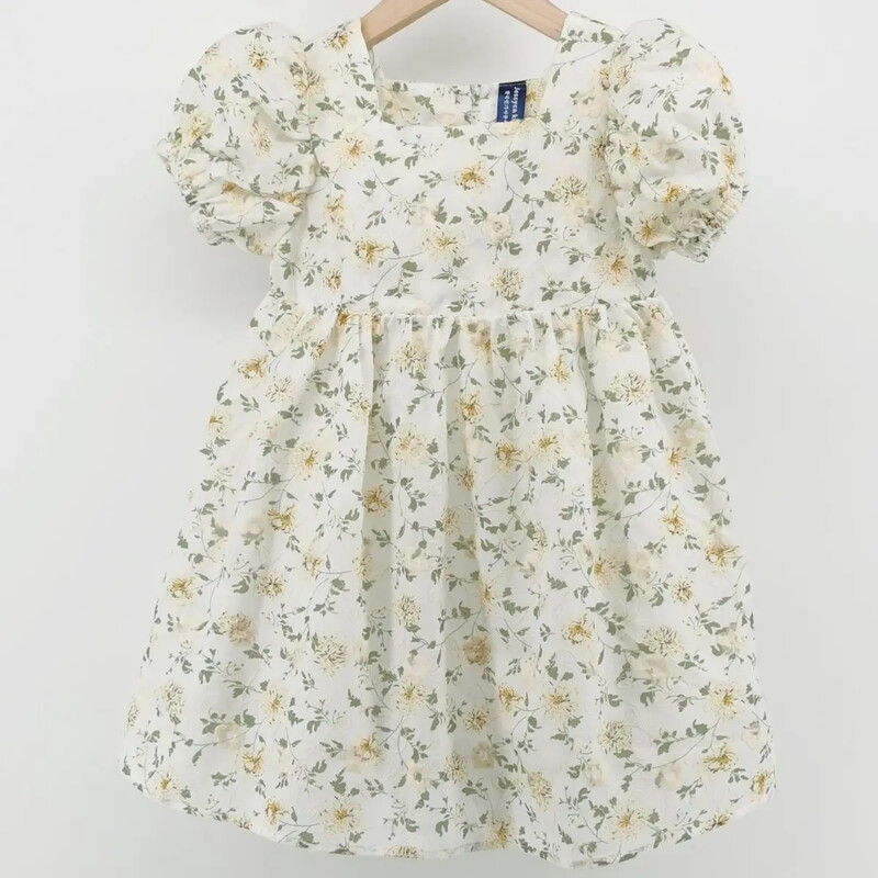 Korea suvi uute tüdrukute kleidid Tikand Lasteriided Printsesskleit Armas lühikeste varrukatega, mull vabaajarõivad