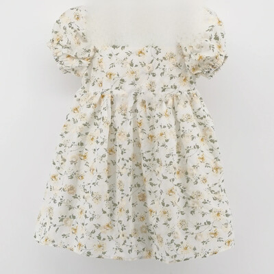 Vasaros naujo stiliaus korėjietiškos vaikiškos suknelės mergaičių siuvinėtos trumpomis rankovėmis princesės suknelės mielos balioninės rankovės, vaikiškos