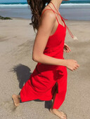 2024 uued naisteriided temperament mood seksikas traksidega üherealine õhukeste rihmadega kleit