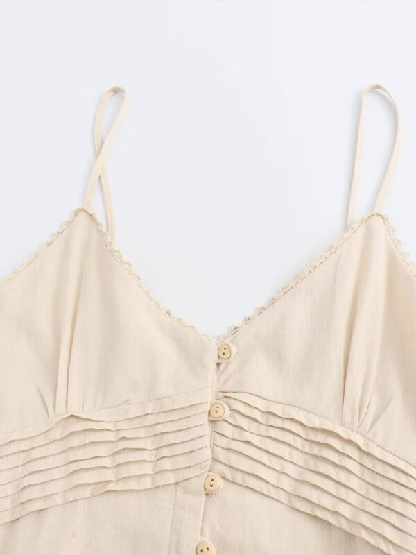 2024 uued naisteriided temperament mood seksikas traksidega üherealine õhukeste rihmadega kleit