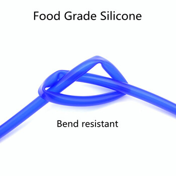 2 метра ID2 3 4 5 6 7 8 9 10 12 mm Силиконова тръба Гъвкав гумен маркуч Конектор за тръба за безалкохолни напитки за хранителни продукти Цветен водопровод