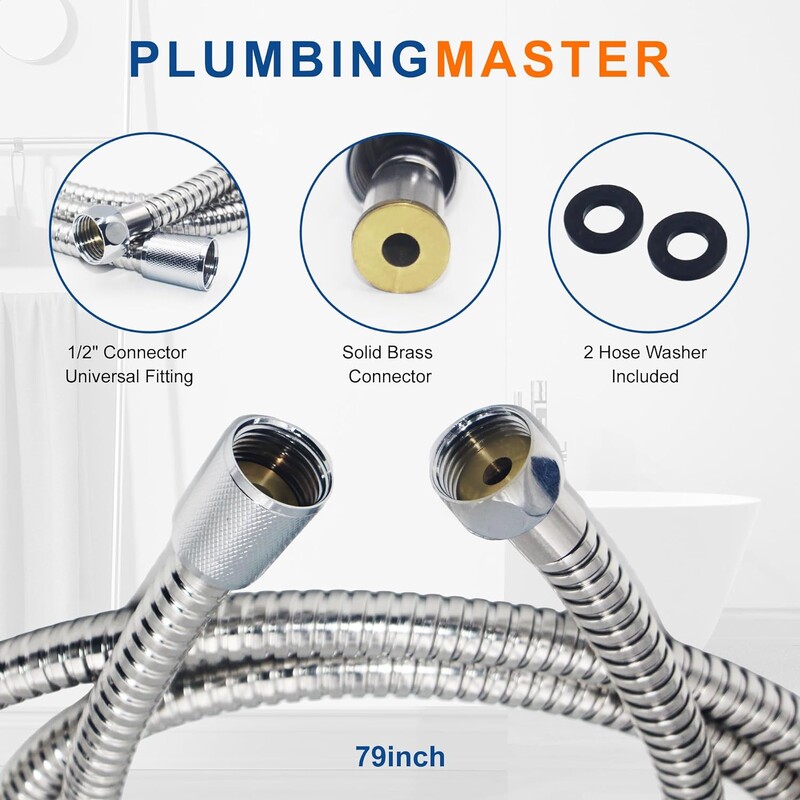 Vruće savitljivo valovito crijevo za tuširanje od nehrđajućeg čelika 1 m / 1,5 m / 2 m Priključak za vodovodno crijevo Proizvodi za kupanje Kupaonski pribor