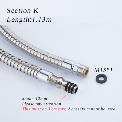 Kromirana površina od nehrđajućeg čelika izvlačiva cijev za tuš, umivaonik za kupanje kuhinjska odvodna slavina posebno crijevo