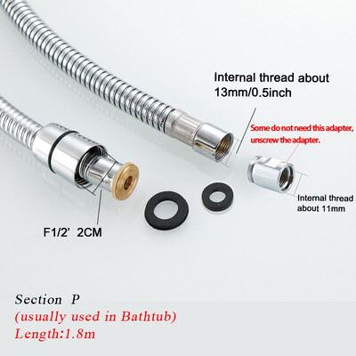 Kromirana površina od nehrđajućeg čelika izvlačiva cijev za tuš, umivaonik za kupanje kuhinjska odvodna slavina posebno crijevo