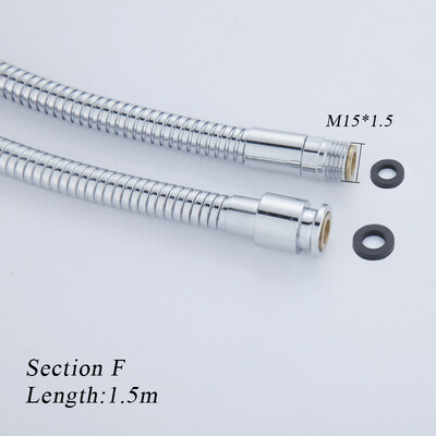 Kromirana površina od nehrđajućeg čelika izvlačiva cijev za tuš, umivaonik za kupanje kuhinjska odvodna slavina posebno crijevo