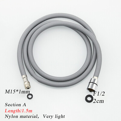 Kromirana površina od nehrđajućeg čelika izvlačiva cijev za tuš, umivaonik za kupanje kuhinjska odvodna slavina posebno crijevo