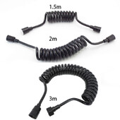 crna 1,5 m 2 m 3 m vodovodne armature Opruga Fleksibilna cijev za vodu Uvlačna cijev za telefonsku liniju glava tuša Crijevo za WC Bide