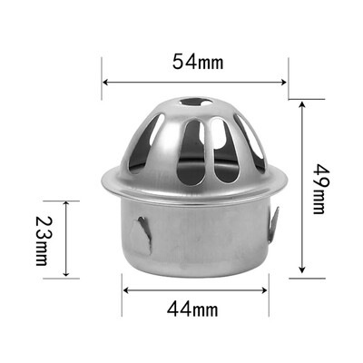 Balkon Krov Podni odvod od nehrđajućeg čelika Okrugli veliki pomak Anti-blokirajući filter Poklopac mreže Vanjski podni odvod