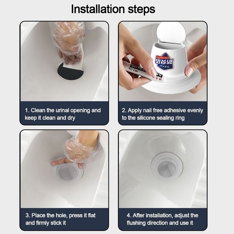 Plastična posuda za čučnjeve Čep protiv mirisa bijeli WC priključak protiv neugodnih mirisa Sprječava prelijevanje kanalizacije Dezodorira