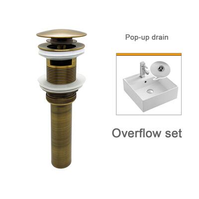 Kompleti odvodnih cijevi za kupaonicu u 8 boja, čep za umivaonik, ventil za odvod vode, glava za umivaonik, set čepova za vodu, metalno sivo bijeli