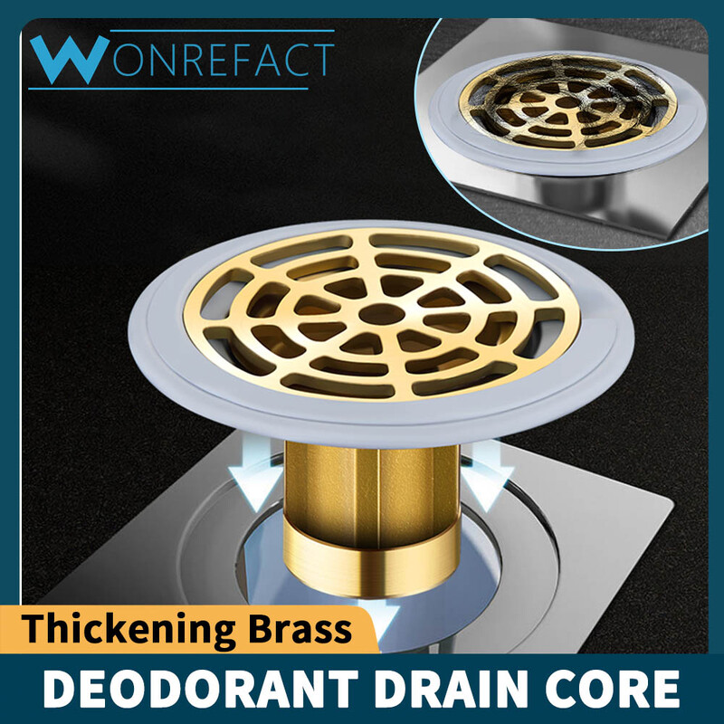 Potpuno bakreni podni odvod Dezodorans WC kanalizacijska cijev Filterska mreža Odvodni otvor Univerzalni poklopac za dezodorans Brtveni poklopac Quick Draina