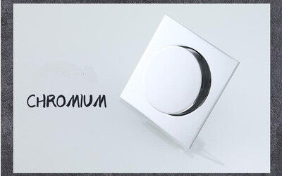 Tuqiu Podni odvodi crni/kromirani mesing Tuš Podni odvod Kupaonski dezodorans Euro Square Podni odvod Cjedilo Poklopac Rešetka Otpad