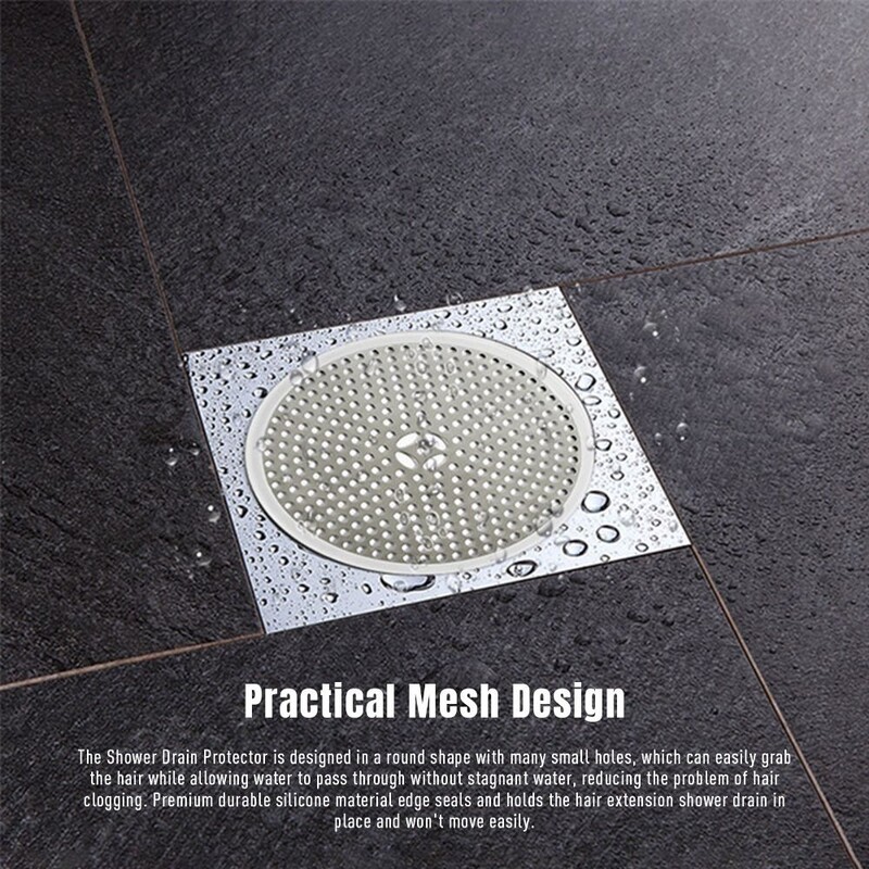 Poklopac odvoda tuša Hvatač kose Filter odvoda Štitnik za kupaonicu Cjedilo za sudoper od nehrđajućeg čelika Filter odvoda Hvatač dlačica za kadu