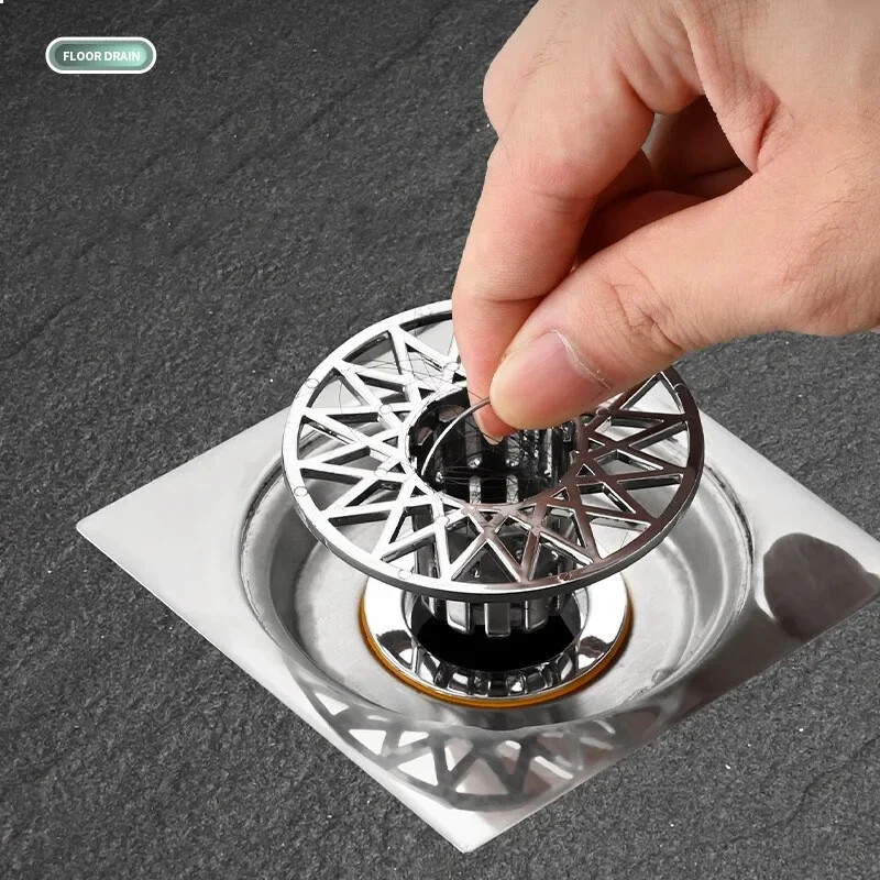 Kvadratni tuš Odvod u podu od nehrđajućeg čelika s uklonjivim poklopcem filtera Odvod za kadu Rešetka za otpad za kuhinjsku kupaonsku opremu