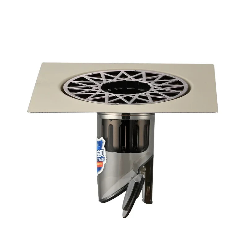Kvadratni tuš Odvod u podu od nehrđajućeg čelika s uklonjivim poklopcem filtera Odvod za kadu Rešetka za otpad za kuhinjsku kupaonsku opremu