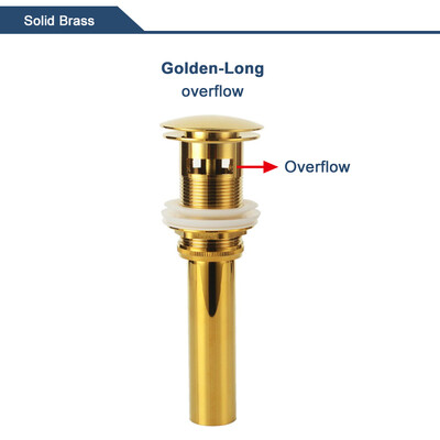 Skočni ispusni ventil za umivaonik za kupaonicu Novi čep za odvod Naprava za kadu Mjedeni set od crnog kroma Odbojni filtar za umivaonik