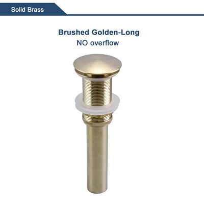 Skočni ispusni ventil za umivaonik za kupaonicu Novi čep za odvod Naprava za kadu Mjedeni set od crnog kroma Odbojni filtar za umivaonik