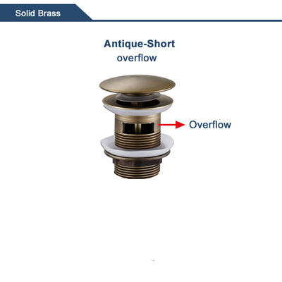 Skočni ispusni ventil za umivaonik za kupaonicu Novi čep za odvod Naprava za kadu Mjedeni set od crnog kroma Odbojni filtar za umivaonik