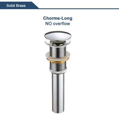 Skočni ispusni ventil za umivaonik za kupaonicu Novi čep za odvod Naprava za kadu Mjedeni set od crnog kroma Odbojni filtar za umivaonik