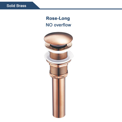 Skočni ispusni ventil za umivaonik za kupaonicu Novi čep za odvod Naprava za kadu Mjedeni set od crnog kroma Odbojni filtar za umivaonik