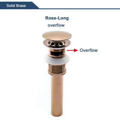 Skočni ispusni ventil za umivaonik za kupaonicu Novi čep za odvod Naprava za kadu Mjedeni set od crnog kroma Odbojni filtar za umivaonik
