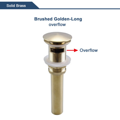 Skočni ispusni ventil za umivaonik za kupaonicu Novi čep za odvod Naprava za kadu Mjedeni set od crnog kroma Odbojni filtar za umivaonik