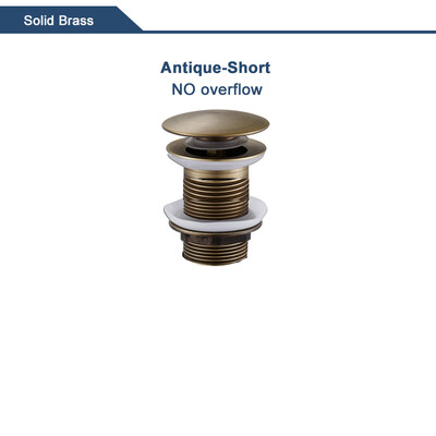 Skočni ispusni ventil za umivaonik za kupaonicu Novi čep za odvod Naprava za kadu Mjedeni set od crnog kroma Odbojni filtar za umivaonik