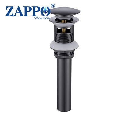 ZAPPO umivaonik Pop-up odvodni ventil za kupaonicu Novi odvodni čep Naprava za kadu Mjedeni set Crni kromirani odbojni filtar za umivaonik