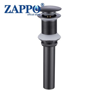 ZAPPO umivaonik Pop-up odvodni ventil za kupaonicu Novi odvodni čep Naprava za kadu Mjedeni set Crni kromirani odbojni filtar za umivaonik