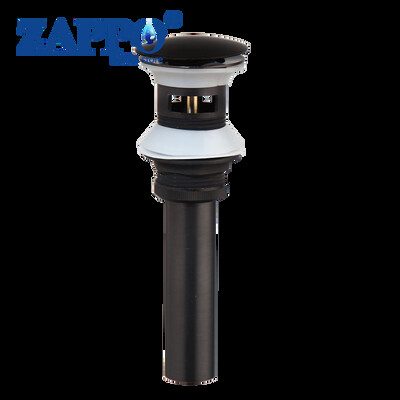 ZAPPO umivaonik Pop-up odvodni ventil za kupaonicu Novi odvodni čep Naprava za kadu Mjedeni set Crni kromirani odbojni filtar za umivaonik