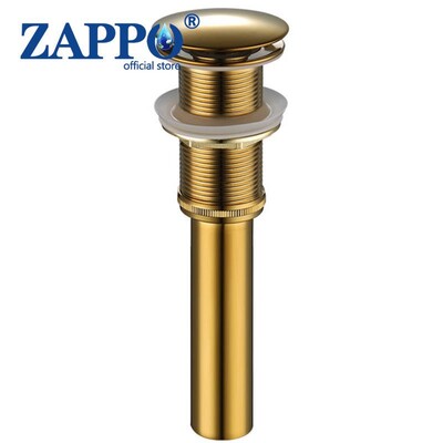 ZAPPO umivaonik Pop-up odvodni ventil za kupaonicu Novi odvodni čep Naprava za kadu Mjedeni set Crni kromirani odbojni filtar za umivaonik