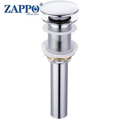 ZAPPO umivaonik Pop-up odvodni ventil za kupaonicu Novi odvodni čep Naprava za kadu Mjedeni set Crni kromirani odbojni filtar za umivaonik