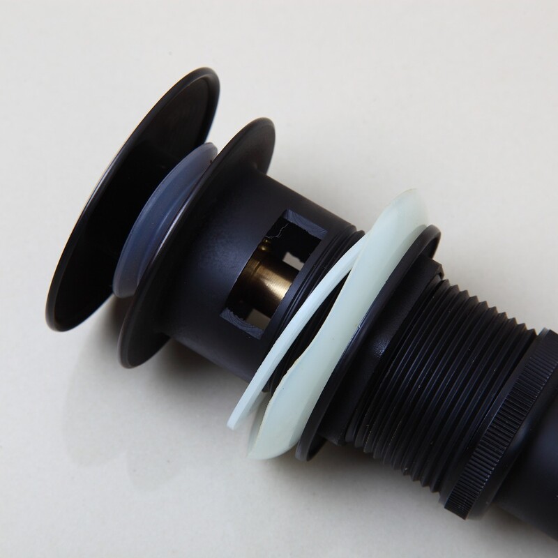 ZAPPO umivaonik Pop-up odvodni ventil za kupaonicu Novi odvodni čep Naprava za kadu Mjedeni set Crni kromirani odbojni filtar za umivaonik