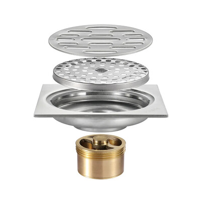 Odvod za tuš Debeli Podni odvod od nehrđajućeg čelika Obična kupaonica WC Kuhinja Balkon Namjenski za sprječavanje mirisa BaIDaiMoDeng