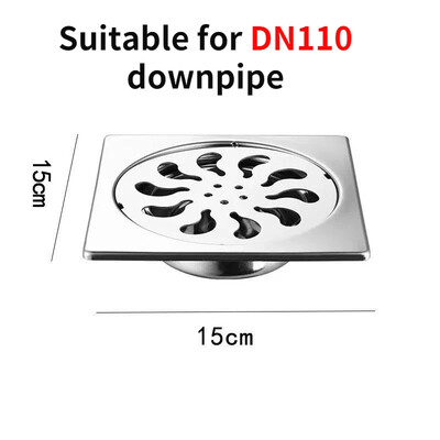 Odvod za tuš Debeli Podni odvod od nehrđajućeg čelika Obična kupaonica WC Kuhinja Balkon Namjenski za sprječavanje mirisa BaIDaiMoDeng