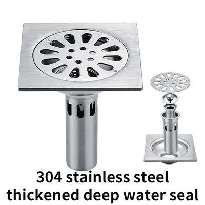 Odvod za tuš Debeli Podni odvod od nehrđajućeg čelika Obična kupaonica WC Kuhinja Balkon Namjenski za sprječavanje mirisa BaIDaiMoDeng