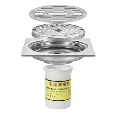 Odvod za tuš Debeli Podni odvod od nehrđajućeg čelika Obična kupaonica WC Kuhinja Balkon Namjenski za sprječavanje mirisa BaIDaiMoDeng